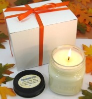 Pumpkin soy candle gift box