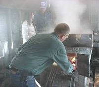 boiling maple syrup